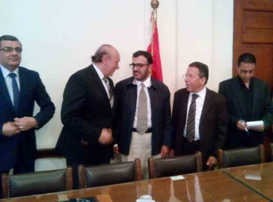 زيارة الهيئة السعودية للتخصصات الطبية للقاهرة واستقبال النقابة لهم