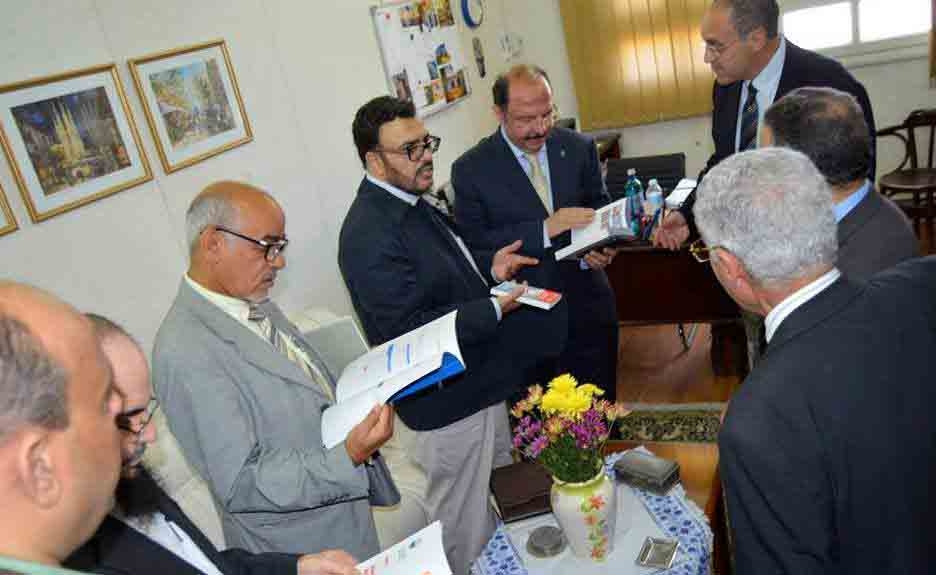 زيارة الهيئة السعودية للتخصصات الطبية للقاهرة واستقبال النقابة لهم